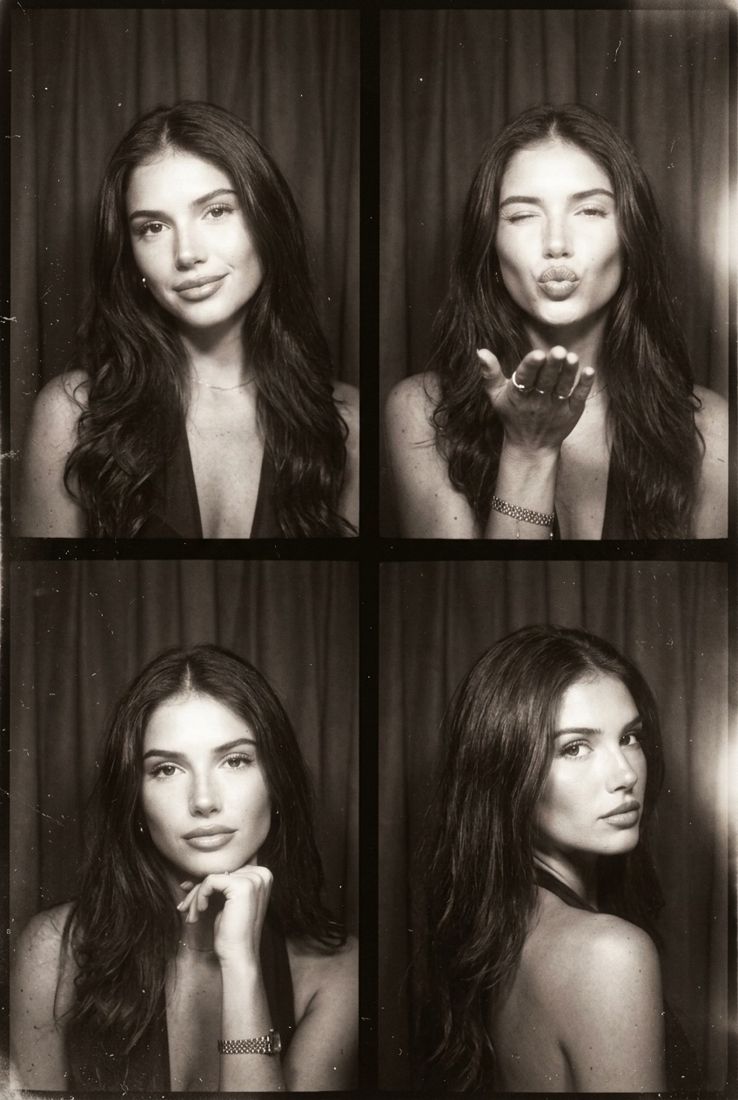 Vintage photobooth look